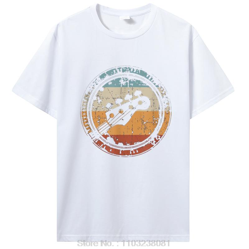 Vintage Bass Guitar Headstock For Bassist And Bass Player T Shirt Graphic Streetwear Cotton Birthday Gifts Summer Tshirt