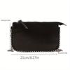 A Stylish And Thin Envelope Handbag With A Retro Chain Suitable For Ladies To Carry On One Shoulder Or Crossbody.