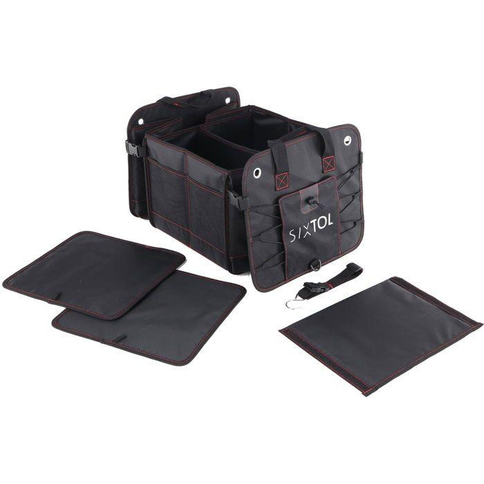 Organisateur De Voiture - SIXTOL - Car Compact 19 Pro - 19 Compartiments - Pliable - Noir