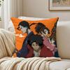 Samurai Anime SSamurai Champloo Cushion Cover Linen Pillowcase Soft  for Sofa Bed Home Room Decor