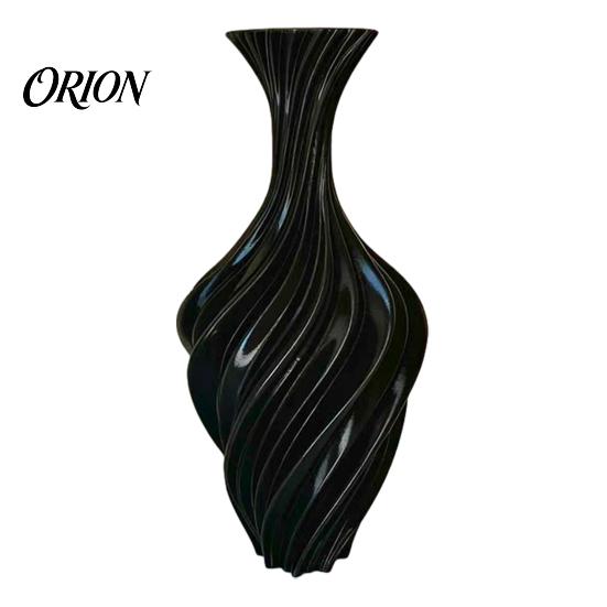 Einzigartiger Dekorativer Blumentopf 3D-gedruckte Vase, Verdrehtes Wirbeldesign, Minimalistische Tischdeko Charmante Heimvase Hydroponisch für Wohnzimmer Ästhetische Dekoration