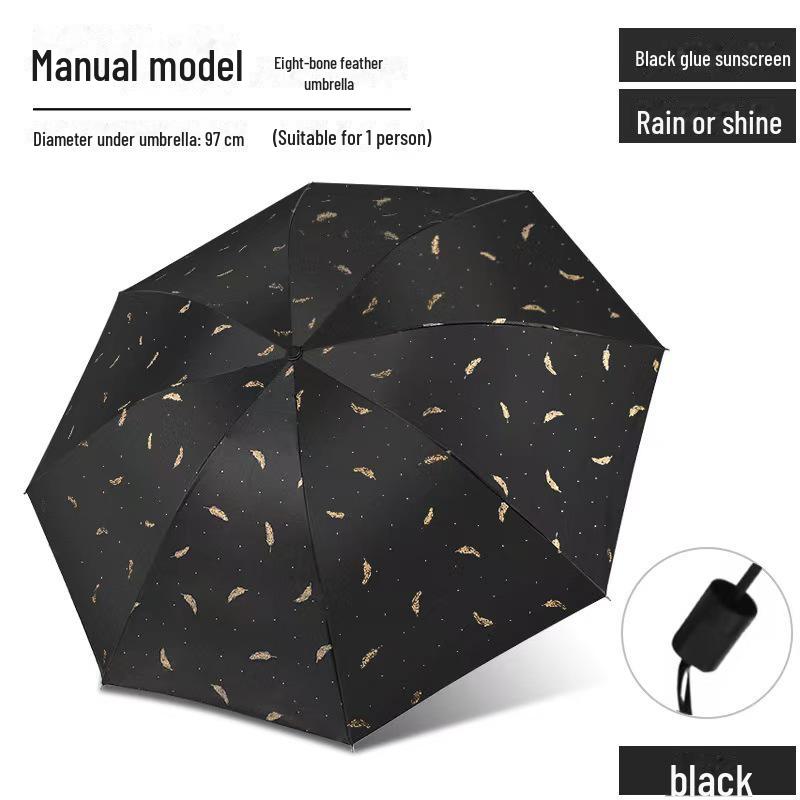 Customizable Automatic Folding UV-Protection Umbrella for Sun and Rain