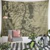 Middle-Earth Map Vintage Fantasy Design Patterned Tapestry for Bedroom and Living Room Home Decor Sofas