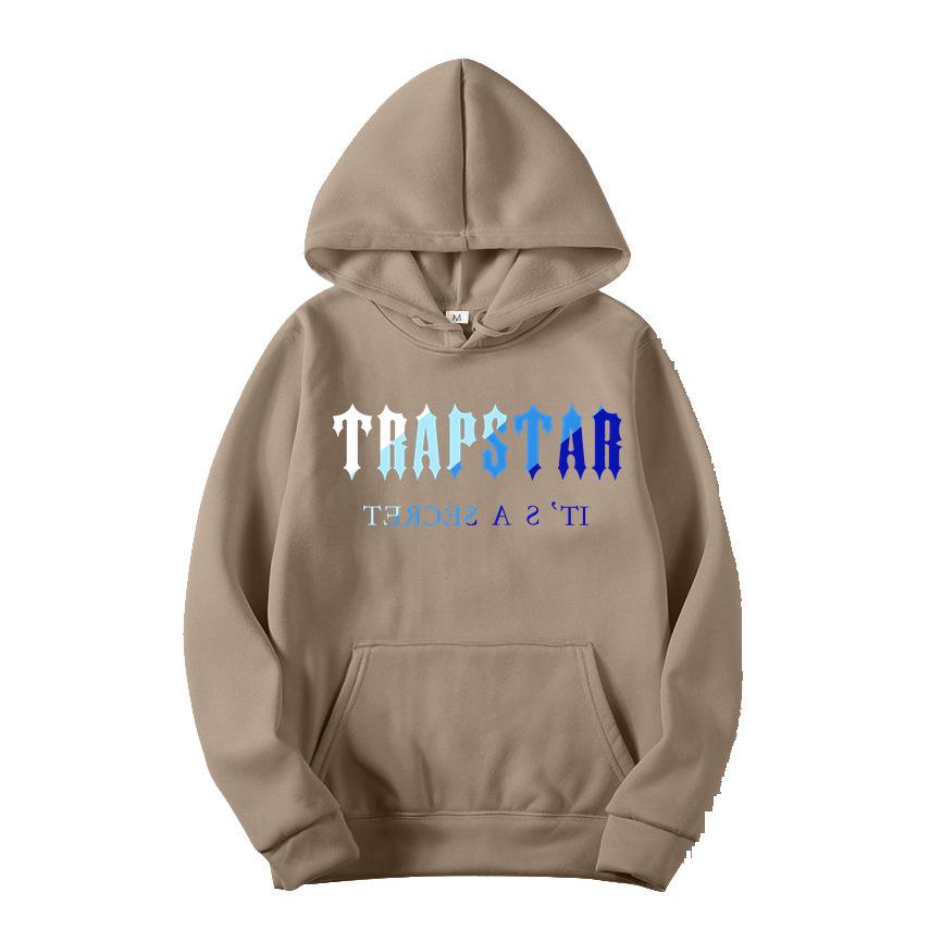 TRAPSTAR Men's Sportswear: Warm 18-Color Hooded Sweatshirt & Pants Set