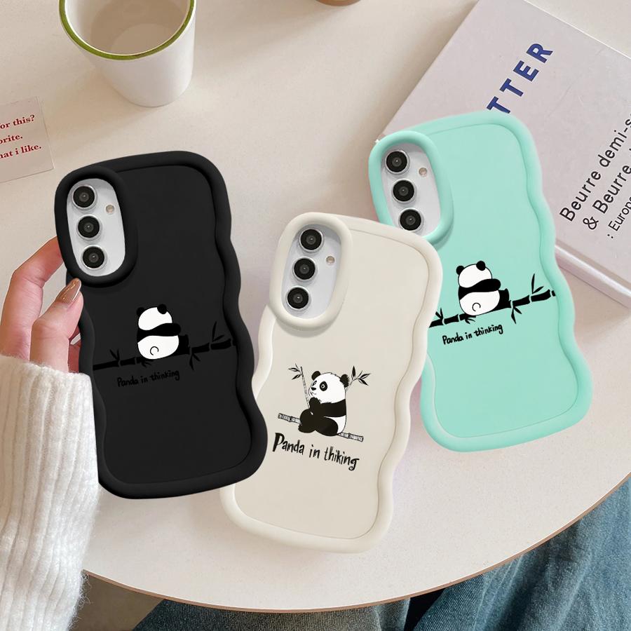 Soft Phone Cover Case for Samsung Galaxy A21s A52 A11 A16 A14 A13 A12 A15 A23 A05 A03 A33 A53 A22 A06 A04 Panda Cute