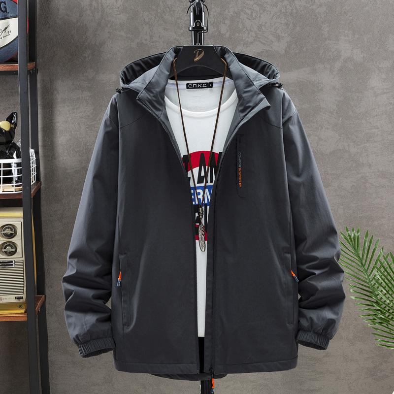 Winter Jacket Men's Solid Color Outdoor Sports Jacket Youth Warm Cotton-padded Jacket