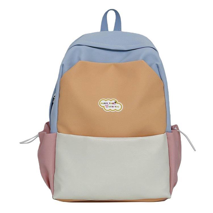 Schoolbag Korean Version Fashionable Simple Versatile Backpack Female Niche Design Cute Casual Student Schoolbag Large Capacity Backpack