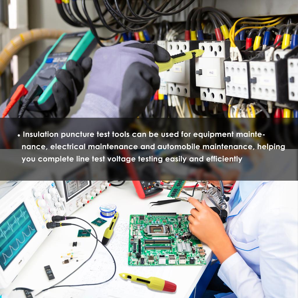 4 buc sârmă Piercing sondă Kit 2 mm 4 mm portabil izolație Piercing puncție sondă testare cârlig clip sârmă Piercing instrument de testare