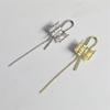 Neuer, niedriger Haargummi mit Schnalle, trendiger Retro-Metallknoten, Haarspange im Punk-Stil, Haaraccessoires für Damen, Kopfbedeckung