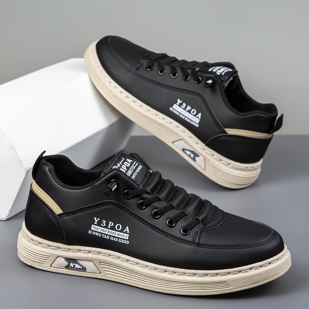 Men's board shoes 2025 autumn new breathable little white shoes trendy versatile platform sports shoes casual flat men's shoes