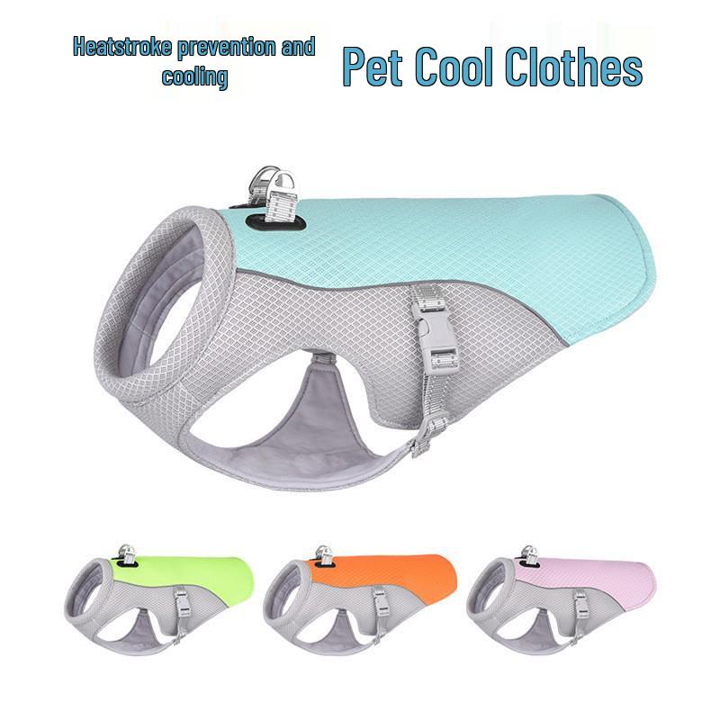 Neues Kühlweste für Haustiere: Sommer-Atmungsaktives Reflektierendes Hundetanktop - Verhindert Hitzschlag, Geeignet für Corgi & Shiba Inu.