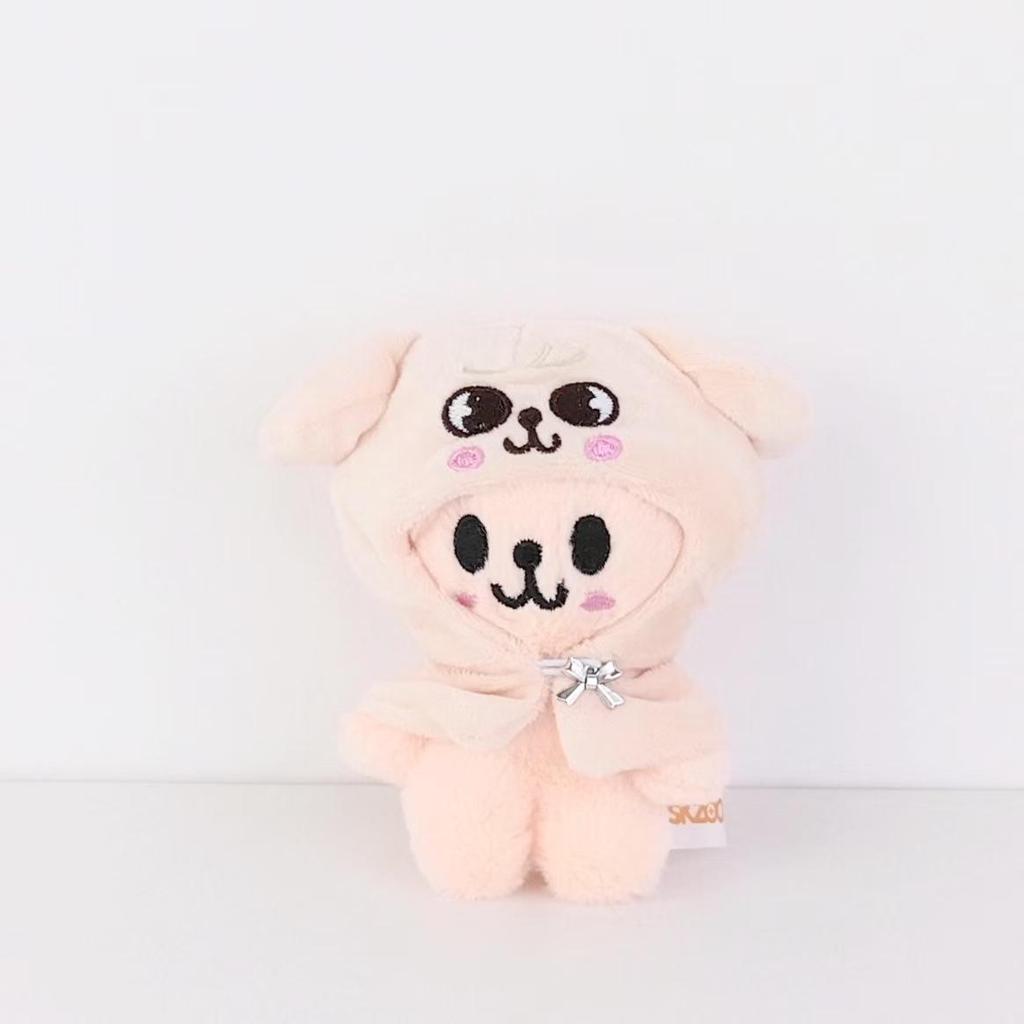 SKZOO Bang Chan 10cm Plush Doll with Cloak Keychain - SKZ Seoul Style