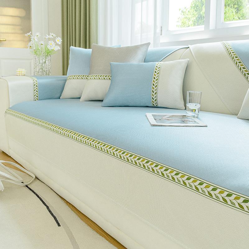 

Летний прохладный коврик для дивана, нескользящие чехлы для дивана, для гостиной, угловой, L-образный, универсальное покрывало для дивана, одеяло для дивана на четыре сезона 70x70cm