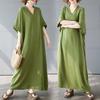 Summer Travel Retro Long Skirt Cotton Linen Dress