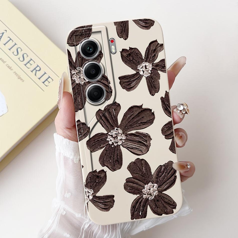 For Tecno Camon 40 Pro 4G Camon40 CM5 CM6 Elegant Butterfly Floral Phone Case For Camon 40 40Pro 4G Soft Silicone Cases Bumpers