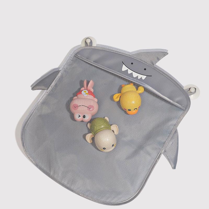 Mesh Baby Bath Toy Storage Bags Sucker Design Baby Bath Organizers for Bathtub Toys Cartoon Animal Cloth Sand Toys Storage Net