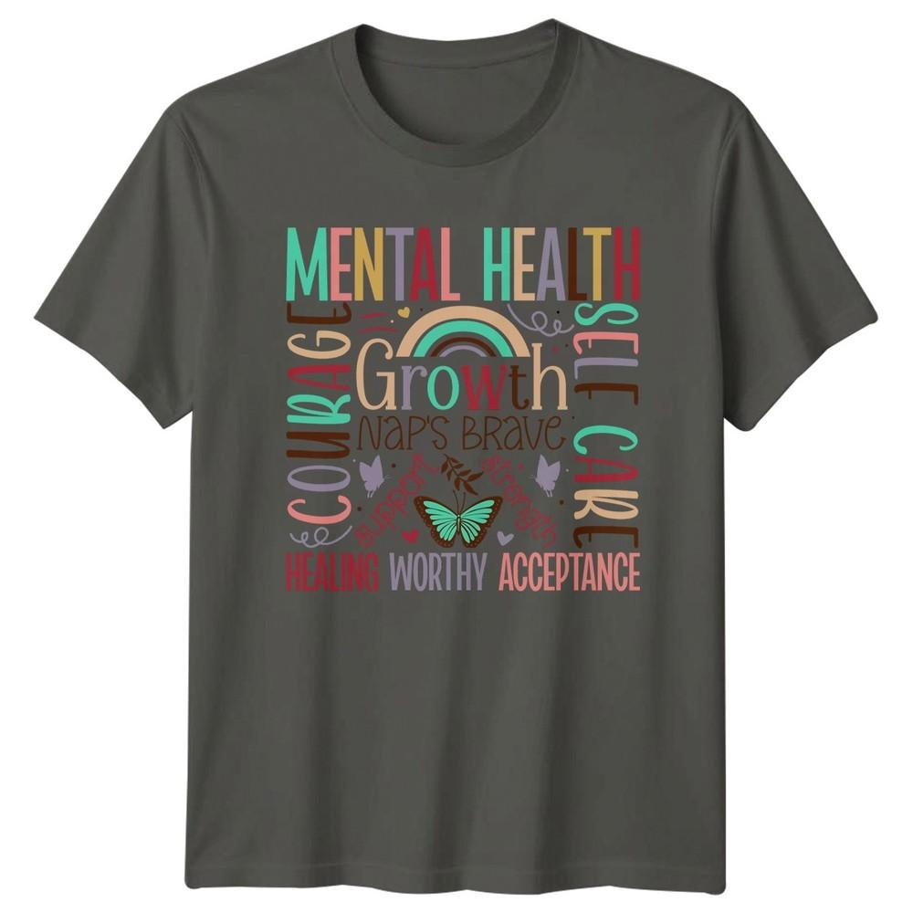 Unisextal Health Self Care Courage Growth Naps Unisex TShirt Inspirational Wellness S