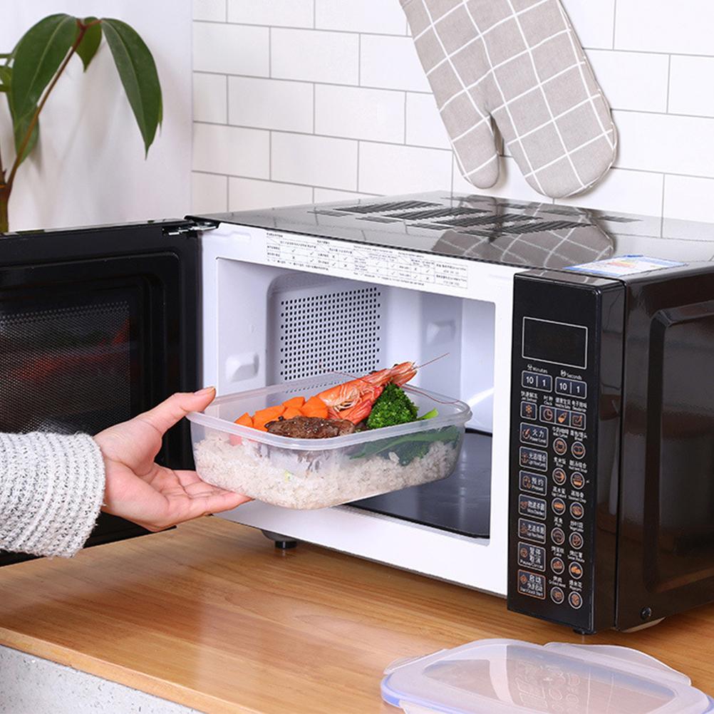 Large size (1300ml) kitchen storage box food container microwaveable lunch box bento box