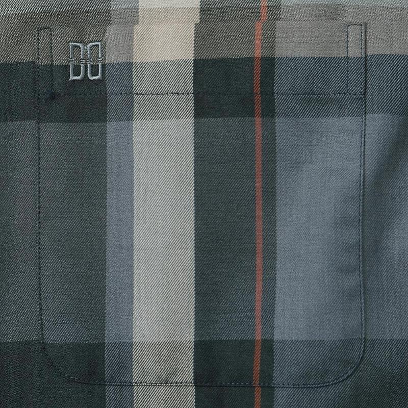 Daks Cotton Blend Super Big Check Regular Fit Casual Shirt Dma1shcl101n1