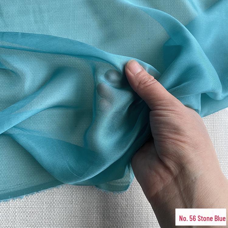 Chiffon di Vera Seta Largo 6 mm: Tessuto di Seta di Gelso Trasparente per Foulard, Vestiti Estivi e Abiti da Sera