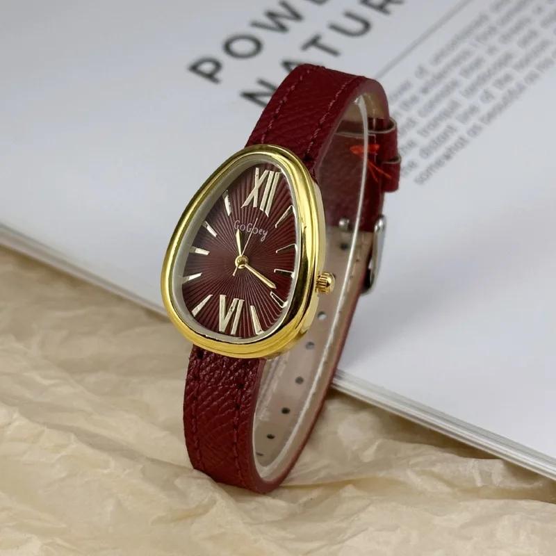 Luxury Designer Brand Women Quartz Watches Snake Head Ladies Watches Fashion Leather Strap Wristwatch Female Gift Montre Femme