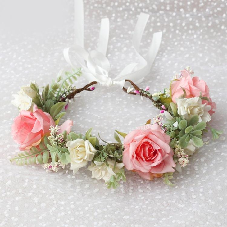 Flower Wreath Bridal Headband Music Festival Flower Headband Photo Headpieces