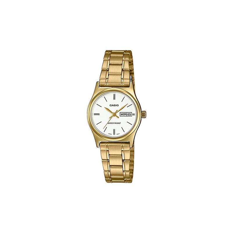 

Casio CASIOSTANDARD series life waterproof quartz movement stainless steel strap Japanese and Korean watch women s watch white dial LTP-V006G-7B белый