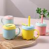 200Ml Water Bottle For Kids Water Sippy Cup With Silicone Straw Leakproof Plastic Water Bottles Creative Cartoon Water Cup