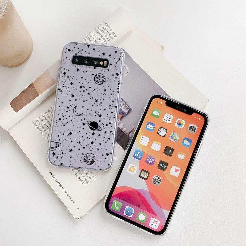 For Samsung Galaxy S10 S10E S 10 Plus Phone Case Cartoon Back Cover Transparent Soft Silicone Flower Funda For Samsung S10+ Cute