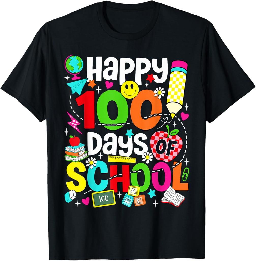 Happy 100 Days of School Teacher 100th Day of School Unisex T-Shirt