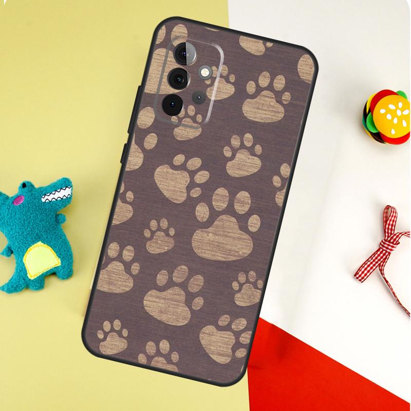 Dog Paw For Samsung Galaxy A05 A06 A16 A54 A34 A14 A55 A35 A15 A53 A33 A13 A22 A32 A52 Phone Case