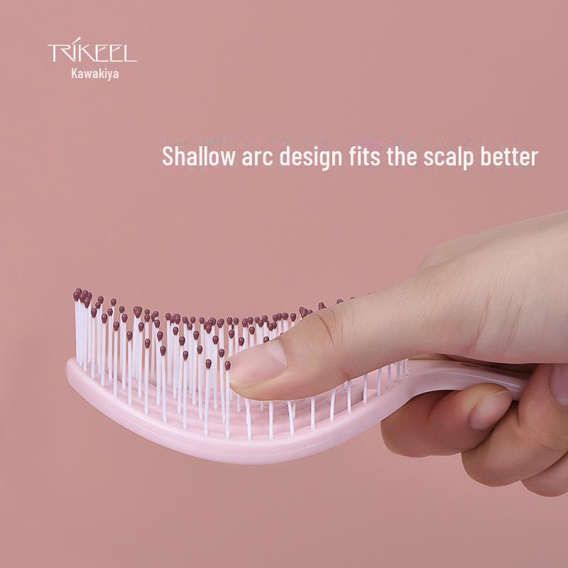 Chuanqier Fluffy Air Cushion Comb for Women – Anti-Static, Massaging, Ideal for Long Hair