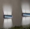 14 LED Solar-Außenleuchten Wasserdicht Auf- und Abbeleuchtung Wandleuchten für Hof Terrasse Garten Garage Gehweg Veranda