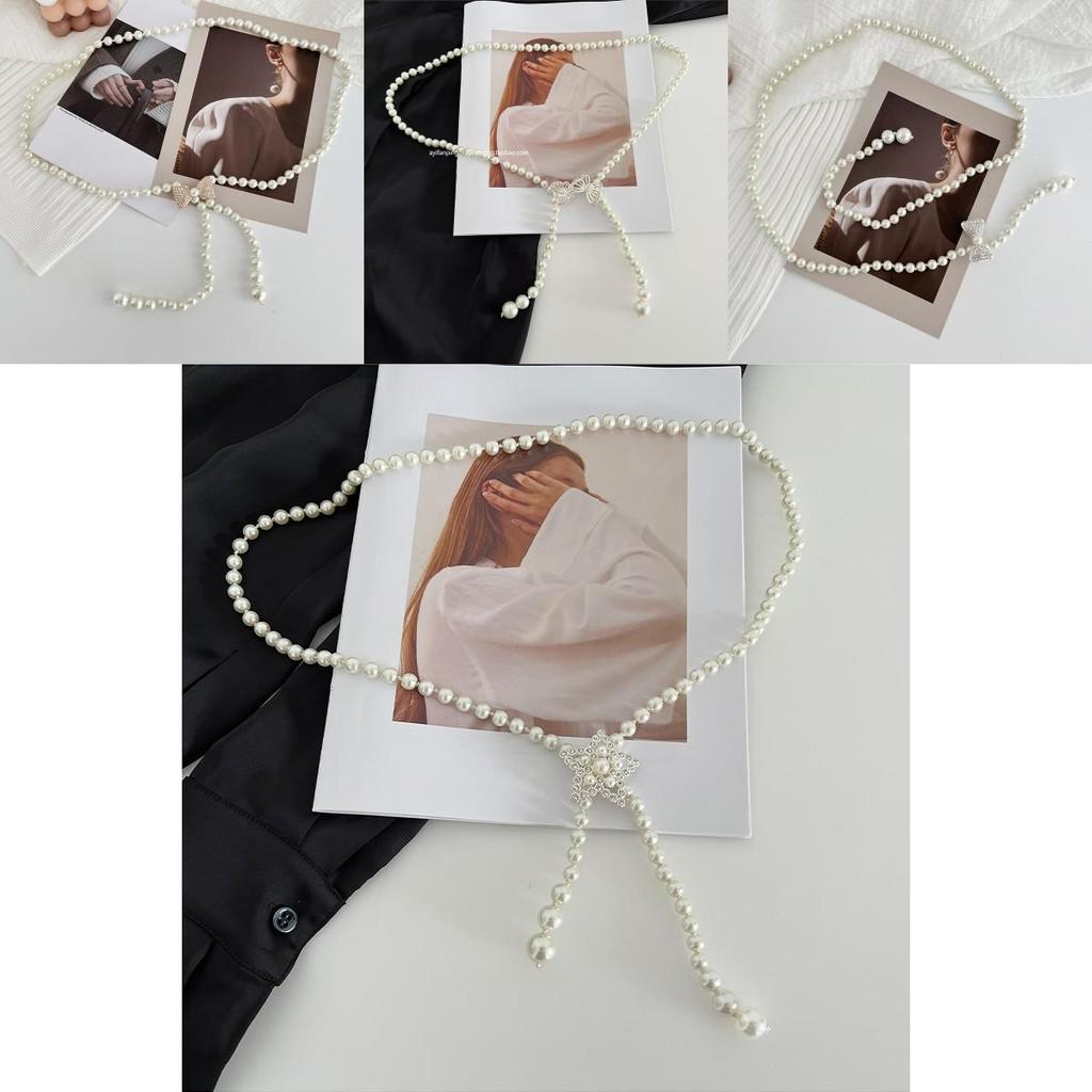 Sophisticated Waist Pearl Chain For Women With Elegant Designs And Details Rhinestone
