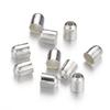 100pcs 3-10 Mm Fastener Leather Cords End CapsBracelets Buckle End Tip Tassel Crimp Beads Caps for DIY Jewelry Making Findings