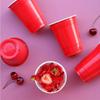 25/50Pcs 500ml Disposable Cups Red Yellow Green and Table Decorations 16 Oz Plastic Cup Wedding Birthday Party Kitchen Tools