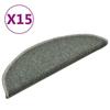 VidaXL Tapis de marches d'escalier 15 pcs Vert foncé 56x17x3 cm