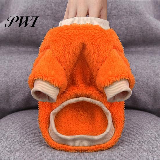 Elastic Pet Clothes Cartoon Fruit Embroidery Pattern Keep Warmth Close Fitting Good Elasticity Dogs Sweater for Winter Two-leg