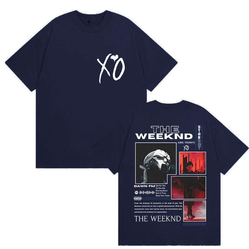 THE WEEKND STARBOY Xo Album 2025 Vară Grafică 100% Bumbac Imprimat Tricou Bărbați Fani Pop Hip Hop Unisex Retro Supradimensionat