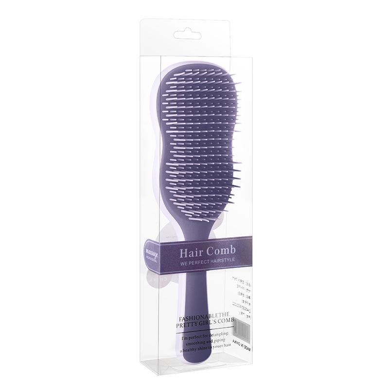 Banana Leaf Long Handle Smooth Hair Comb for Styling and Detangling, Wet & Dry Dual-Use Air Cushion Comb.