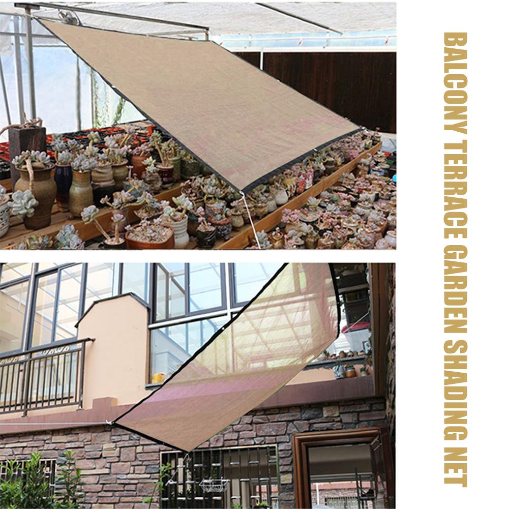 Outdoor Waterproof Sun Shade Cloth UV Protection Patio Canopy Heat Resistant with Grommets for Plant Cover Greenhouse Sunshader