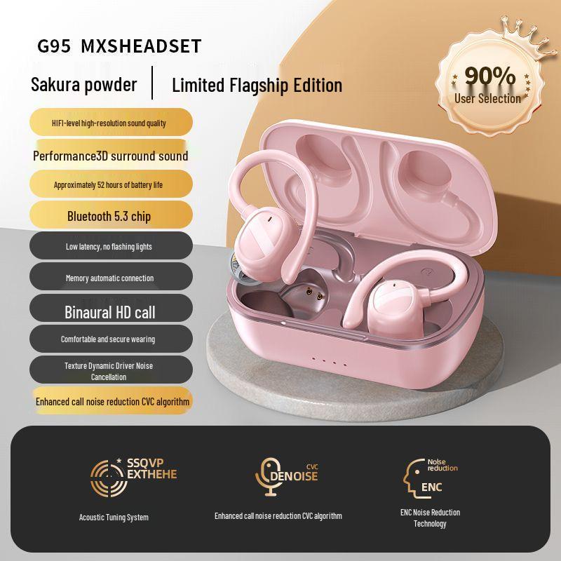 Wireless Over-Ear Sports Headphones: Long-Lasting Comfort, Clear Calls, Free Shipping