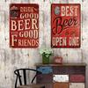 HD Metal Tin Sign Vintage Funny Beer  Bar Wall Decor Retro No Working Steak Timer Alcohol Sign for Man Cave Pub Bar Kitchen Dec