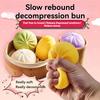 Fun Colorful Dumpling Steamed Bun Stress Balls Reusable Rebound Decompression Toys Unique Office Stress Relief Decoration Gifts