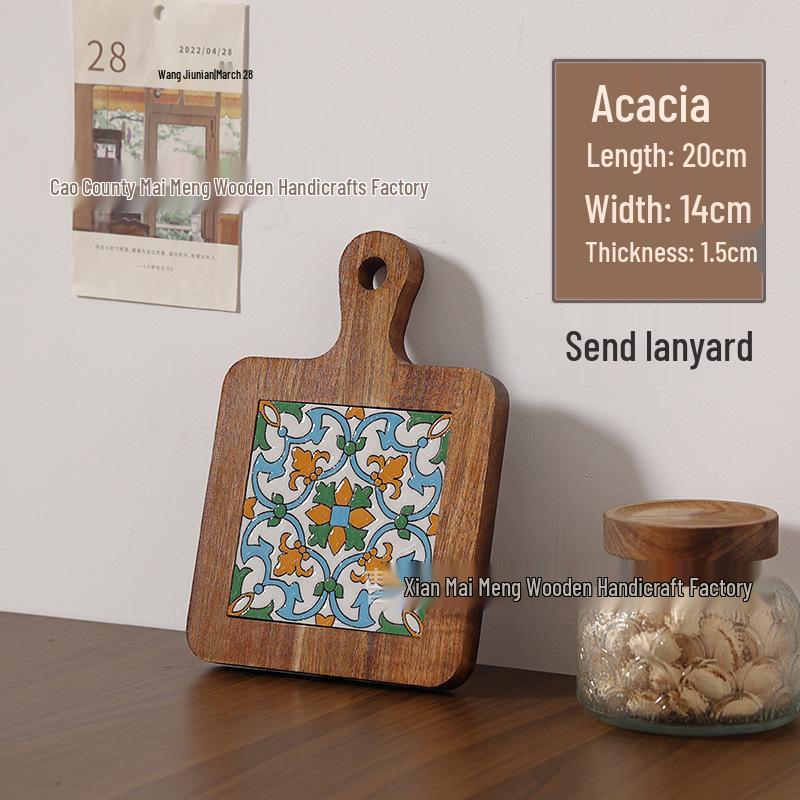 Massivholz Hitzebeständiger Esstischuntersetzer & Untersetzer