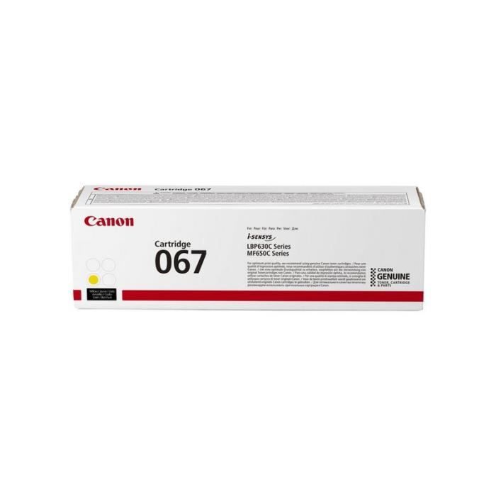 Toner - Canon - 067 - Jaune - 1250 pages - Pack de 1