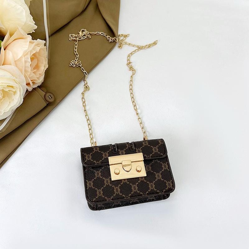 Spring 2024 New Fashion Mini Shoulder Crossbody Bag For Women Street Style темно-коричневого