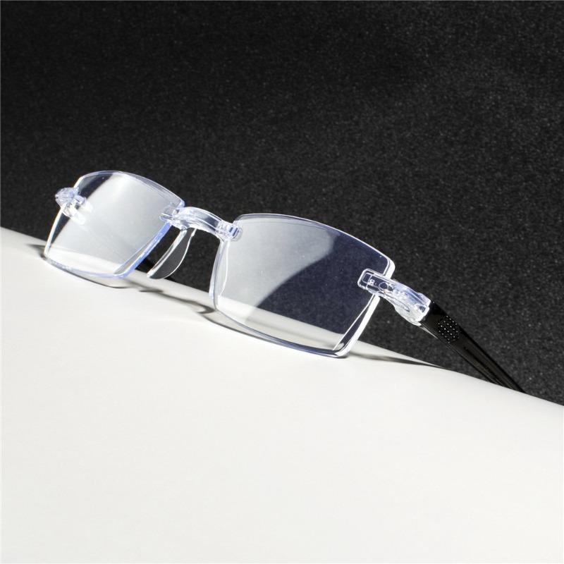 11 pairs frameless borderless reading glasses unisex fashion simple lightweight clear vision