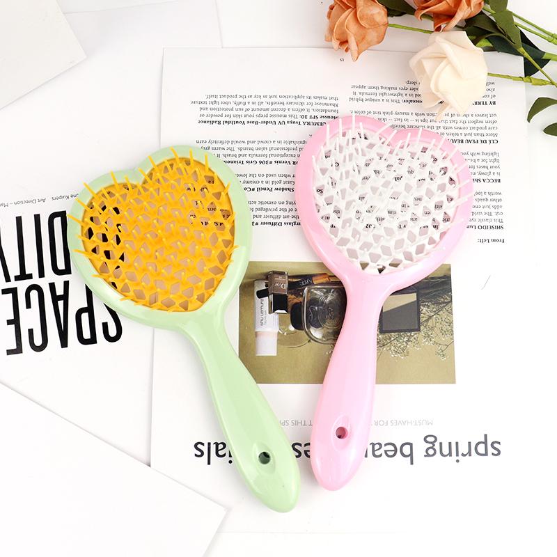 Hot Selling Cartoon Hair Brush Comb Air Cushion Anti-Static Massage Children Hair Brush розовый