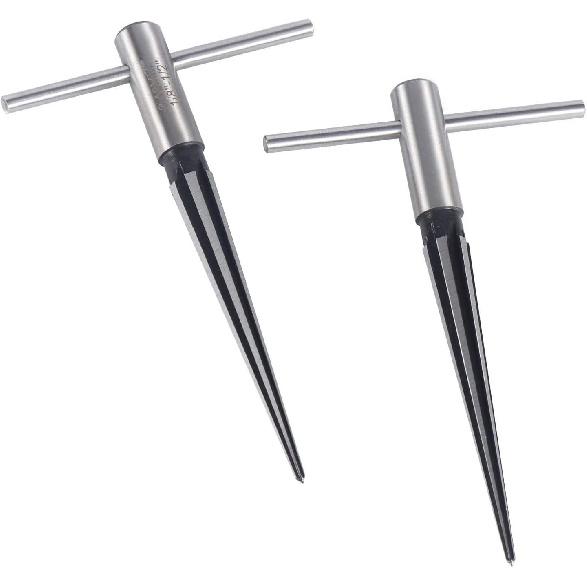 2Pcs 3-13mm/5-16mm Bridge Pin Hole Hand Held Tapered Reamers 6 Fluted Chamfer Reaming Guitar Woodworker Luthier Tool